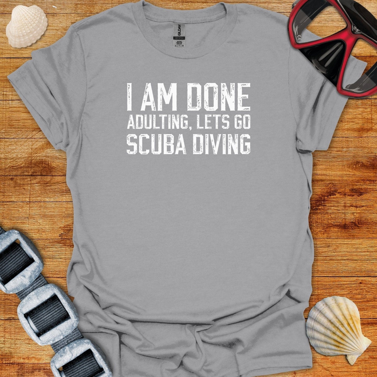 T-Shirt Sport Grey / S I Am Done Adulting T-Shirt