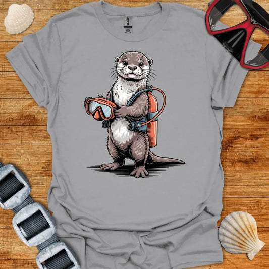 T-Shirt Sport Grey / S Otter Diver T-Shirt