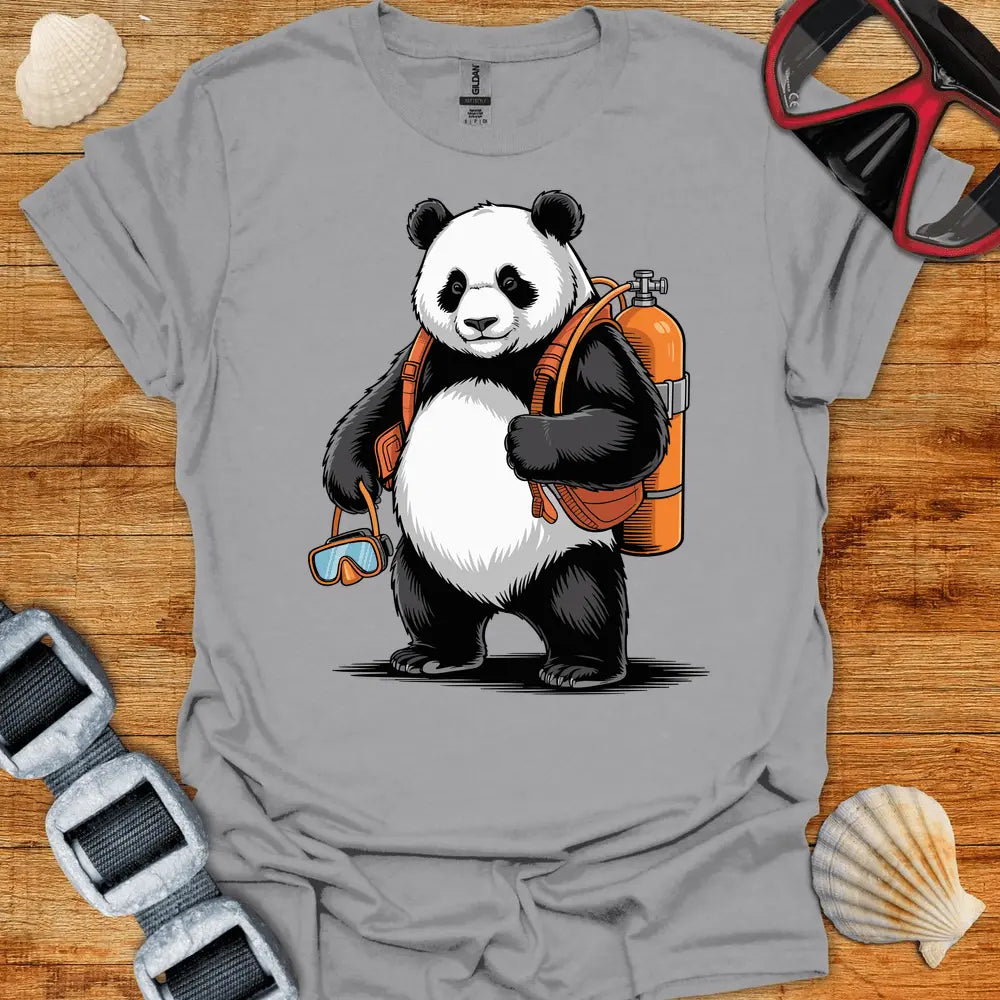 T-Shirt Sport Grey / S Panda Diver T-Shirt