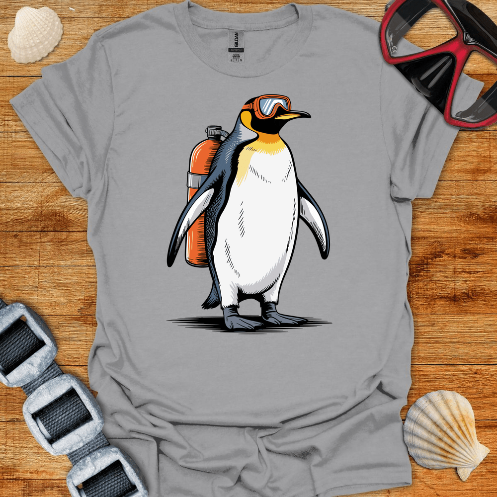 T-Shirt Sport Grey / S Penguin Diver T-Shirt