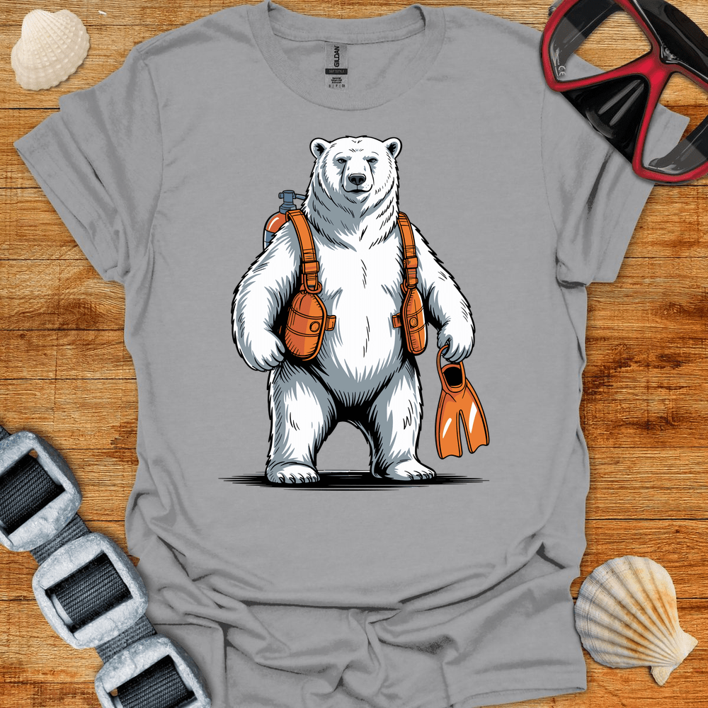 T-Shirt Sport Grey / S Polar Bear Diver T-Shirt