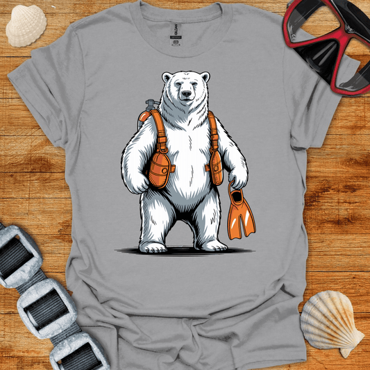 T-Shirt Sport Grey / S Polar Bear Diver T-Shirt