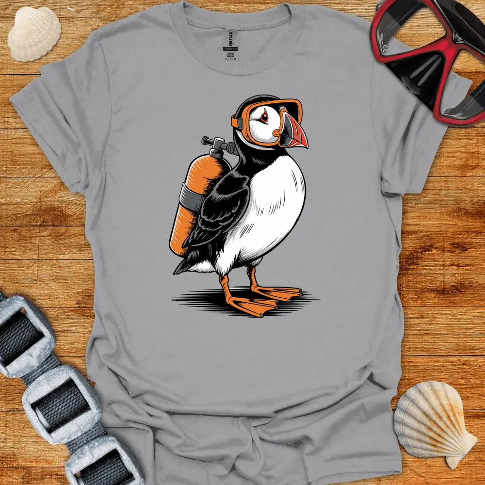 T-Shirt Sport Grey / S Puffin Diver T-Shirt