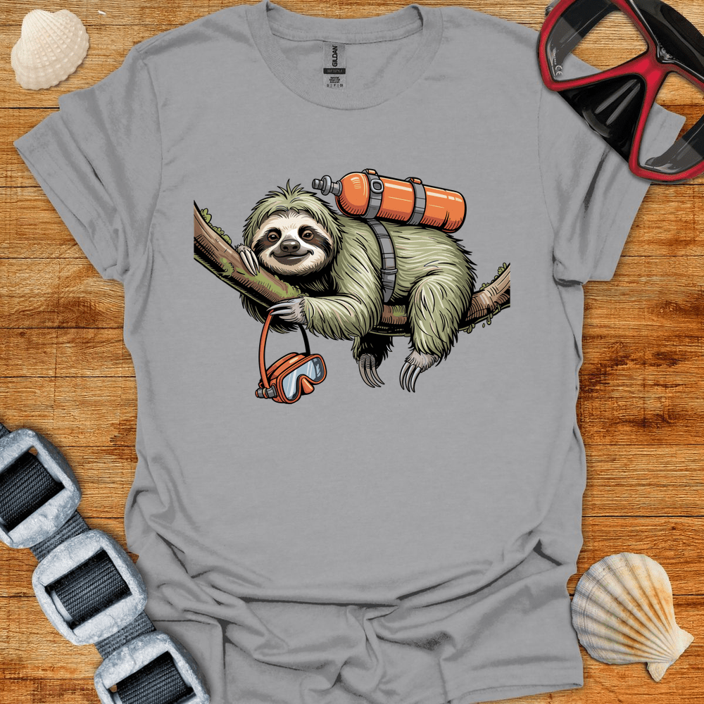 T-Shirt Sport Grey / S Relaxed Sloth Diver T-Shirt
