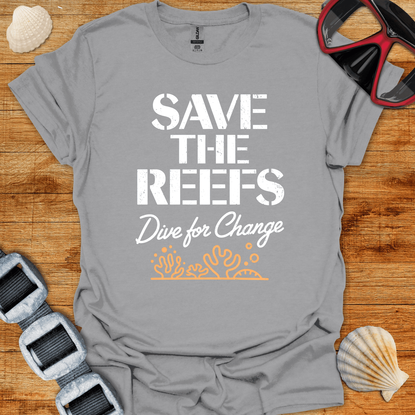 T-Shirt Sport Grey / S Save The Reefs T-Shirt