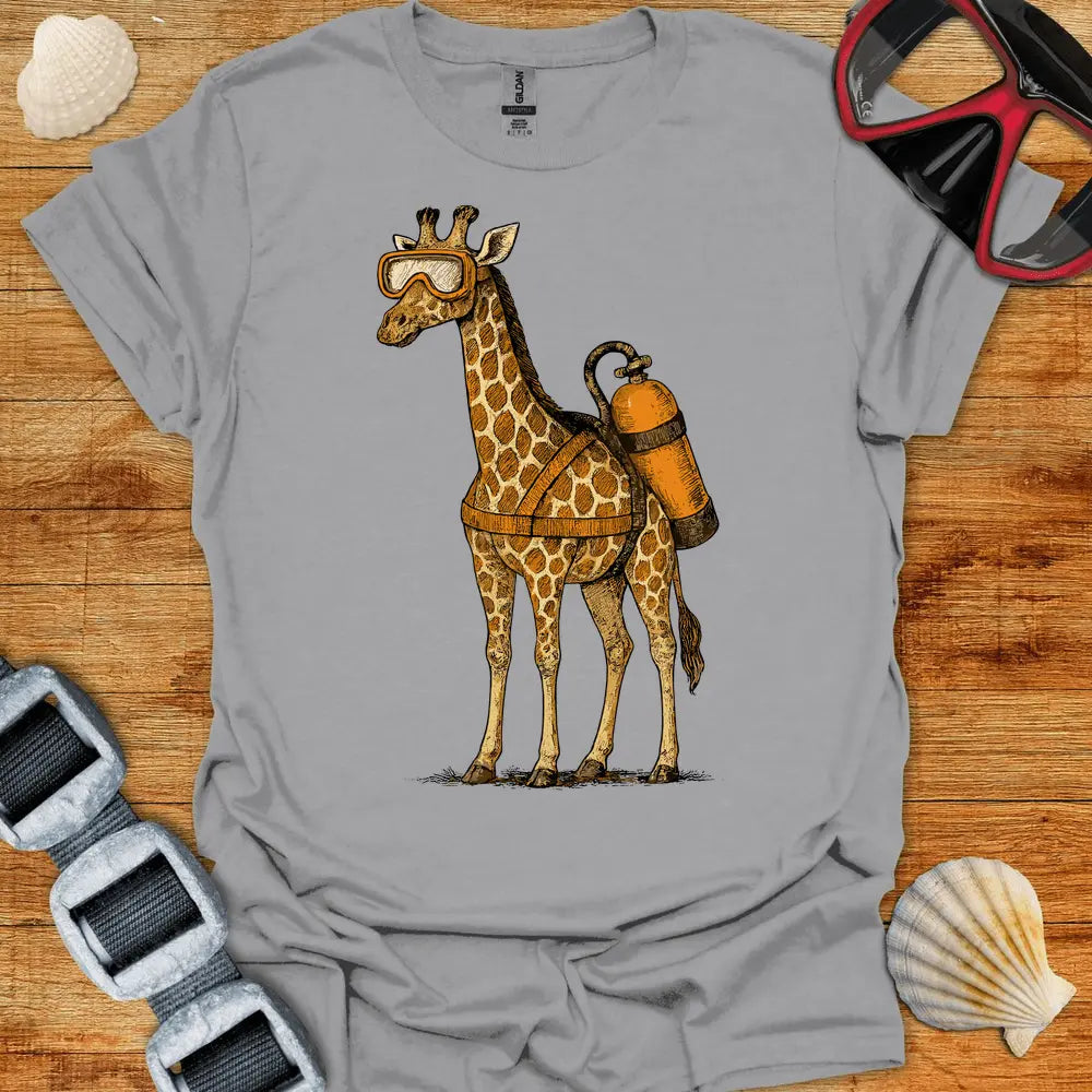 T-Shirt Sport Grey / S Scuba Giraffe T-Shirt