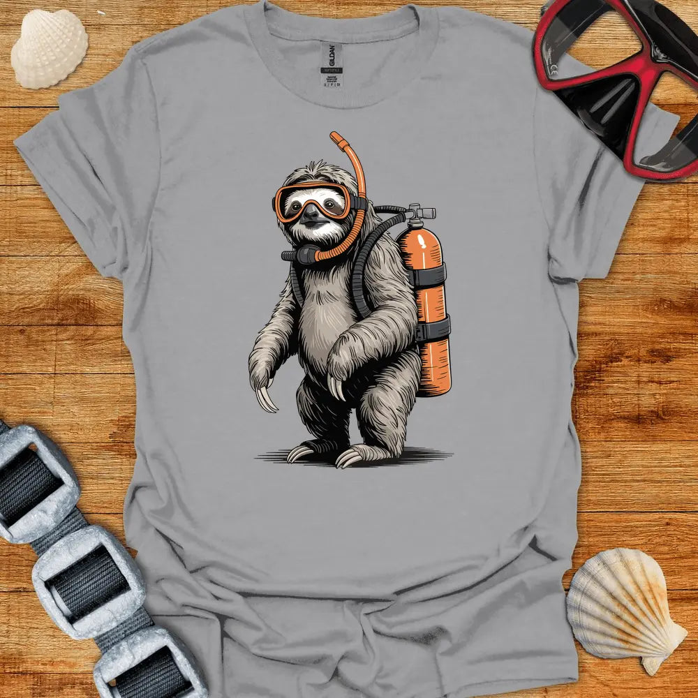 T-Shirt Sport Grey / S Sloth Diver T-Shirt