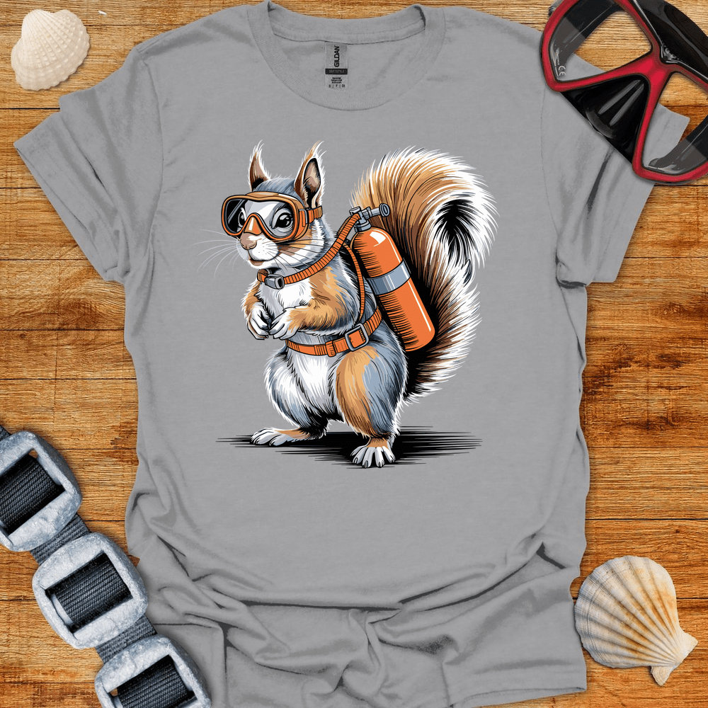 T-Shirt Sport Grey / S Squirrel Diver T-Shirt